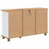 Komoda ASKIM Biały 79 x 40 x 133,5 cm Lite drewno sosnowe