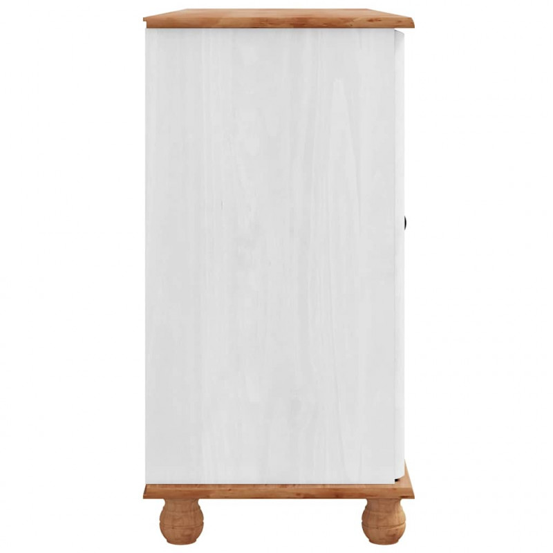 Bufet z szufladą ASKIM 133,5 x 40 x 79 cm Lite drewno sosnowe