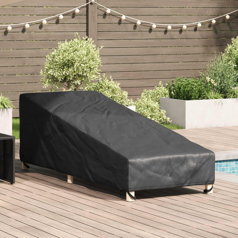 Pokrowiec na meble ogrodowe Czarny 210 x 80 x 75 cm