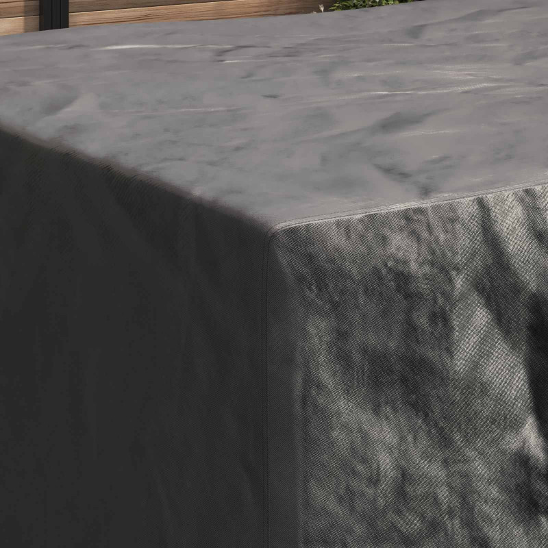 Pokrowiec na meble Gładki Czarny 220 x 190 x 85 cm 420D