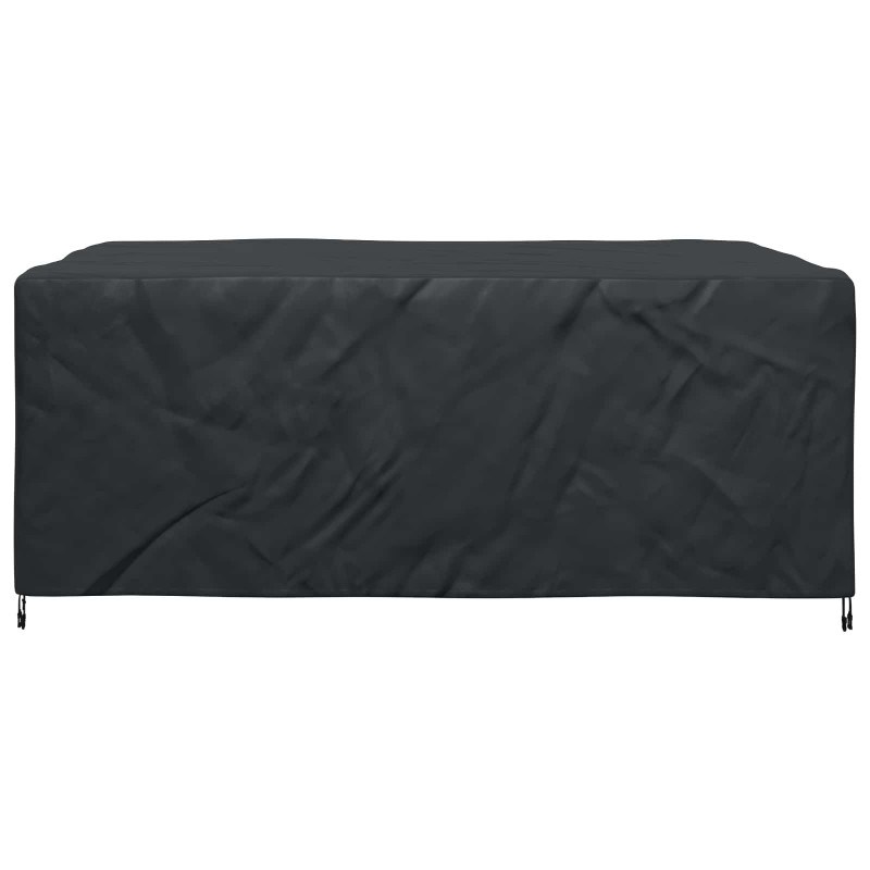 Pokrowiec na meble Gładki Czarny 220 x 190 x 85 cm 600D