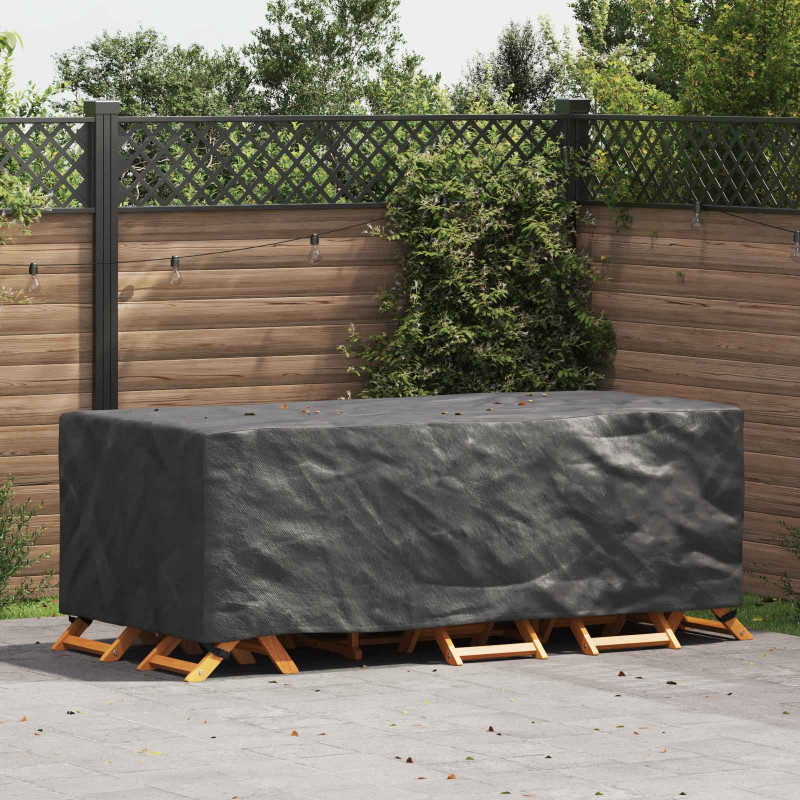 Pokrowiec na meble Gładki Czarny 229 x 113 x 73 cm 210D