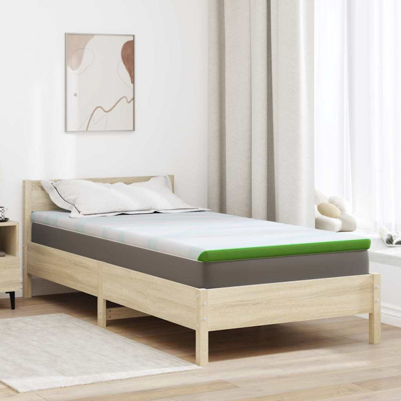 Nakładka na materac Biały i zielony 100 x 200 cm