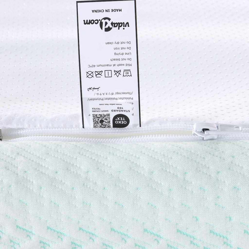 Nakładka na materac Biały i zielony 100 x 200 cm