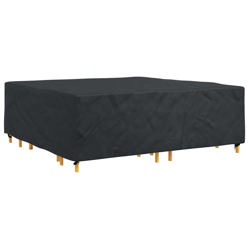 Pokrowiec na meble Gładki Czarny 235 x 235 x 70 cm 600D