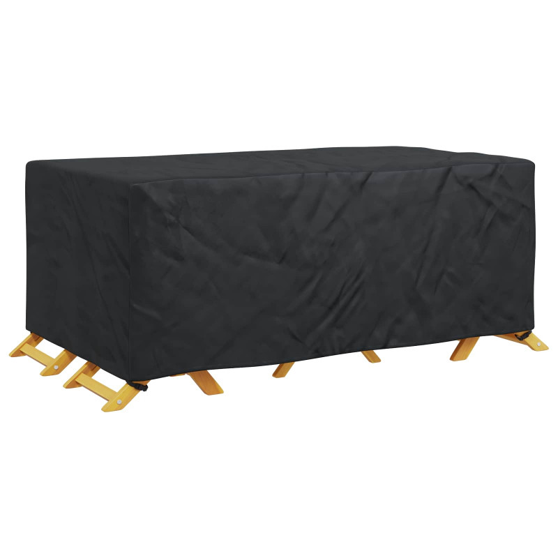 Pokrowiec na meble Gładki Czarny 240 x 140 x 90 cm 210D