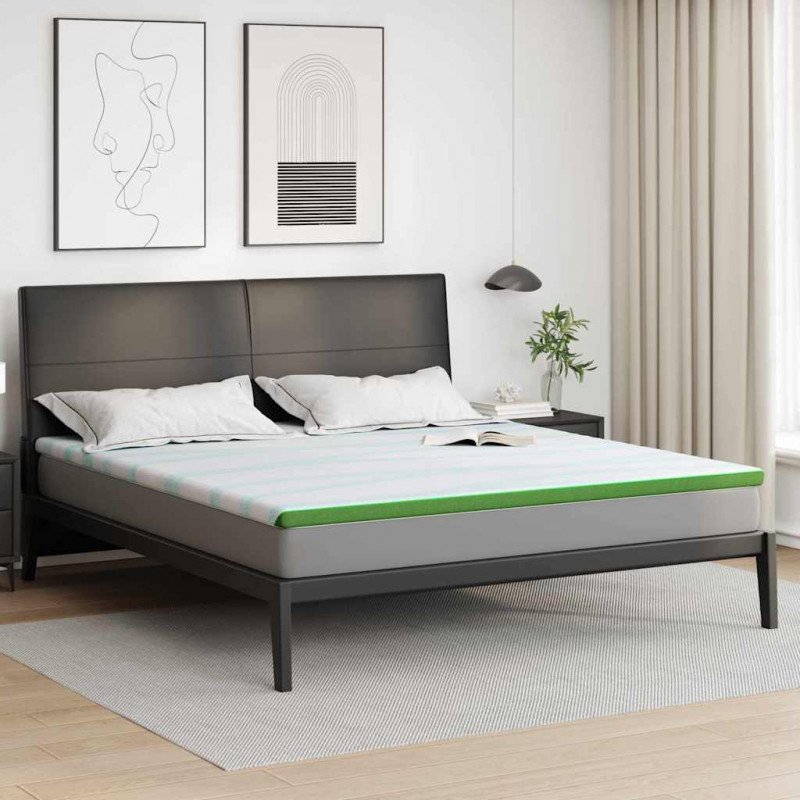 Nakładka na materac Biały i zielony 200 x 200 cm