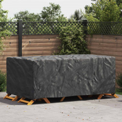 Pokrowiec na meble Gładki Czarny 240 x 140 x 90 cm 420D