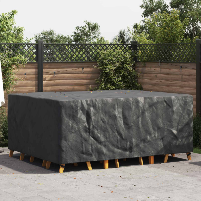Pokrowiec na meble Gładki Czarny 240 x 190 x 90 cm 210D
