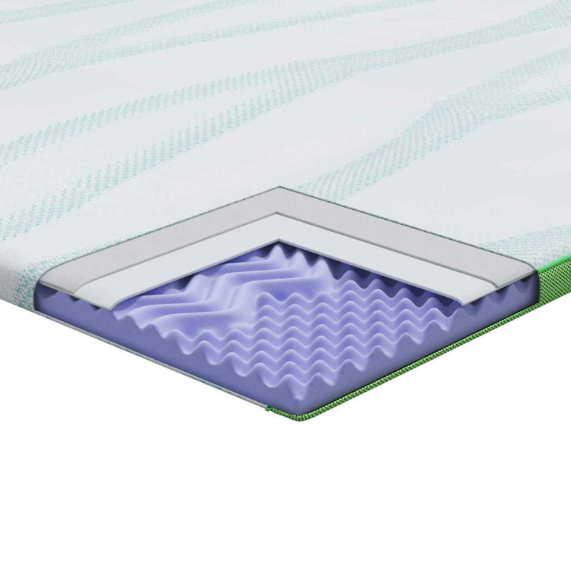 Nakładka na materac Biały i zielony 90 x 200 cm
