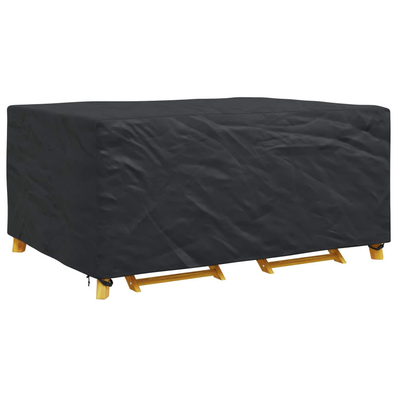 Pokrowiec na meble Gładki Czarny 240 x 160 x 100 cm 210D