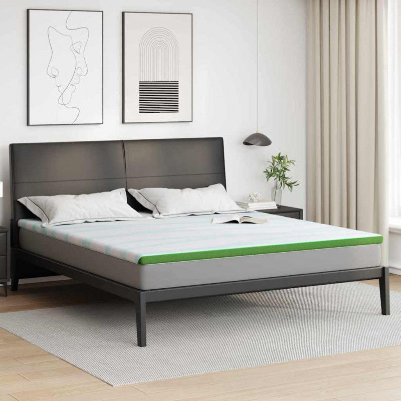Nakładka na materac Biały i zielony 200 x 200 cm