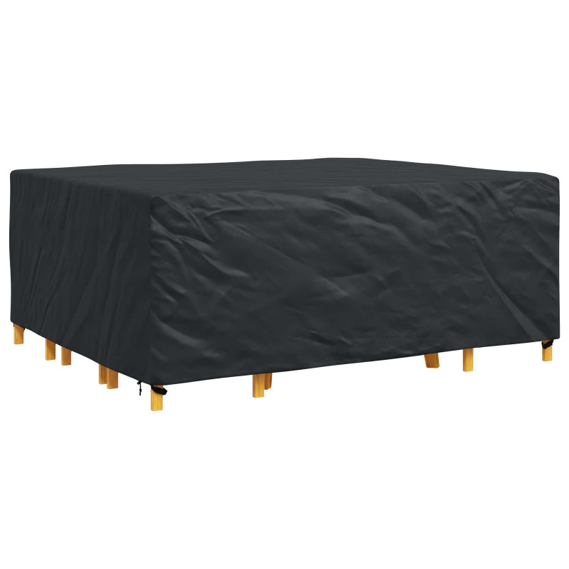 Pokrowiec na meble Gładki Czarny 250 x 210 x 70 cm 210D