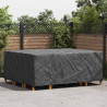 Pokrowiec na meble Gładki Czarny 250 x 210 x 70 cm 600D