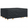 Pokrowiec na meble Gładki Czarny 250 x 210 x 70 cm 600D