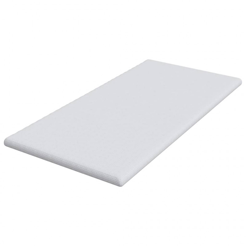 Nakładka na materac Biały 100 x 200 cm Tkanina jacquard
