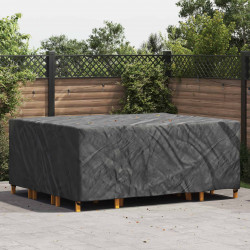 Pokrowiec na meble Gładki Czarny 250 x 210 x 90 cm 420D