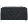 Pokrowiec na meble Gładki Czarny 250 x 210 x 90 cm 600D