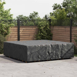 Pokrowiec na meble Gładki Czarny 260 x 260 x 70 cm 600D
