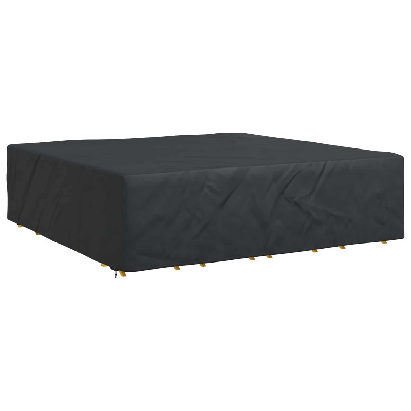 Pokrowiec na meble Gładki Czarny 260 x 260 x 90 cm 600D