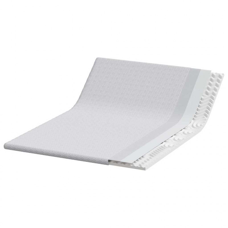 Nakładka na materac Biały 140 x 190 cm Tkanina jacquard