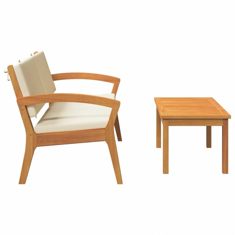 Zestaw bistro 2 pcs Olej Naturalny Lite Drewno Akacji