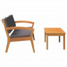 Zestaw bistro 2 pcs Olej Naturalny Lite Drewno Akacji