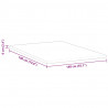 Nakładka na materac Biały 140 x 190 cm Tkanina jacquard