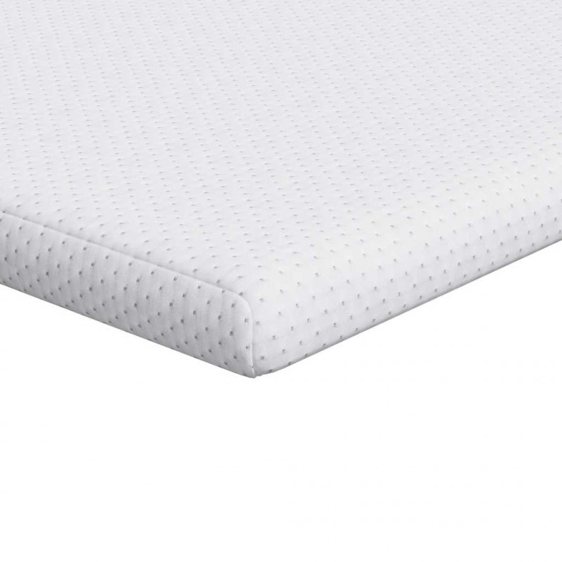 Nakładka na materac Biały 140 x 200 cm Tkanina jacquard