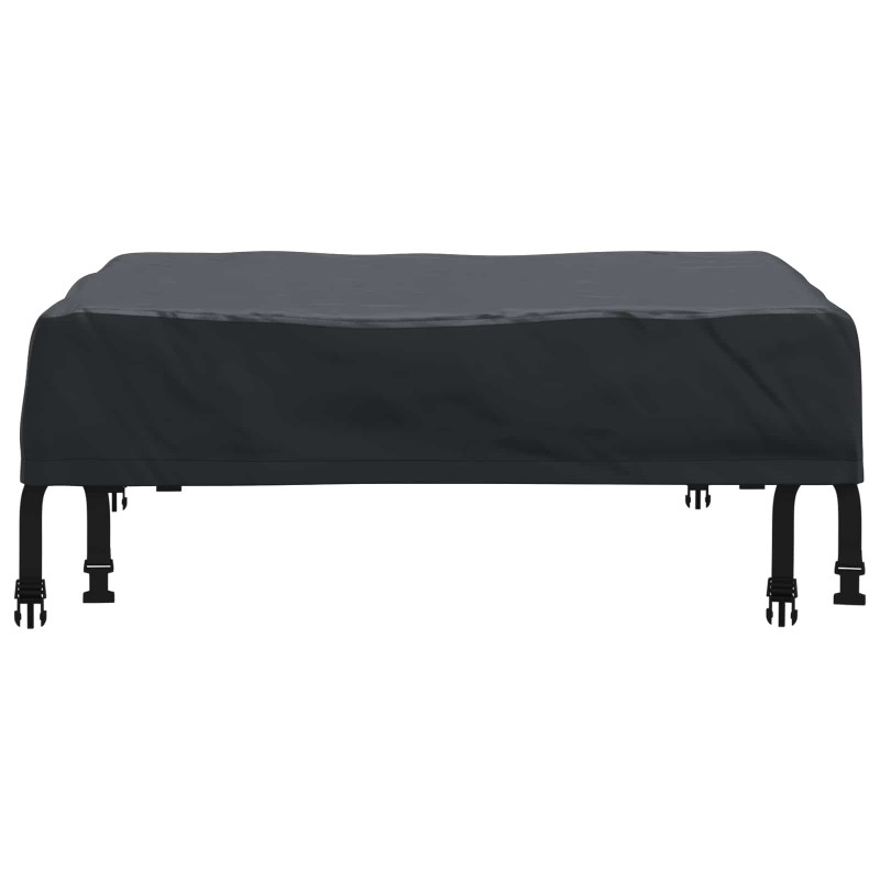 Pokrowiec na Stół Gładki Czarny 82 x 82 x 15 cm tkanina