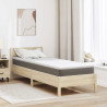 Nakładka na materac Biały 70 x 200 cm Tkanina jacquard