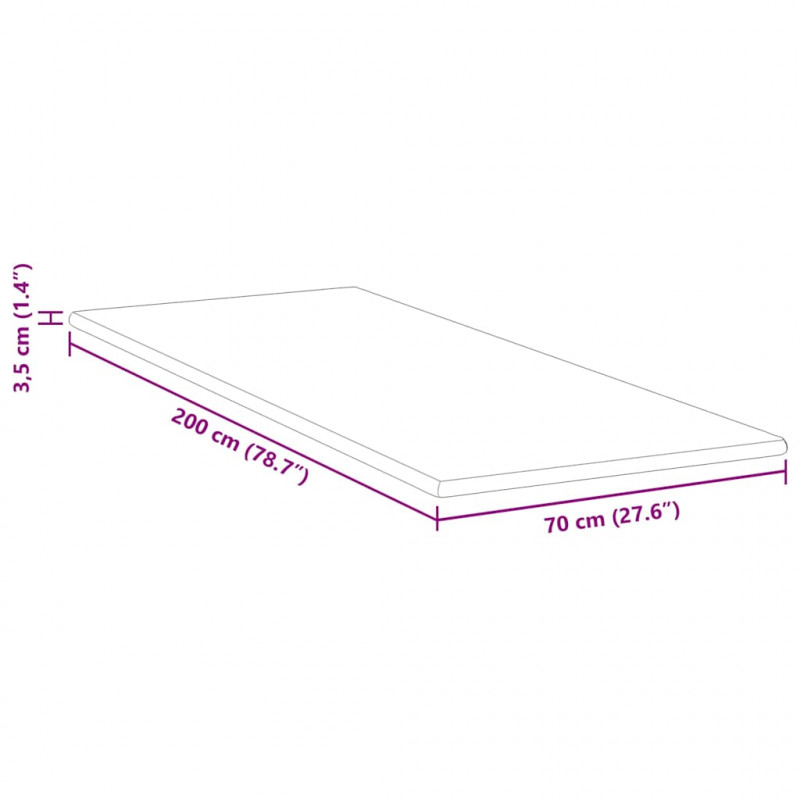 Nakładka na materac Biały 70 x 200 cm Tkanina jacquard
