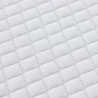 Nakładka na materac Biały 90 x 190 cm Tkanina jacquard