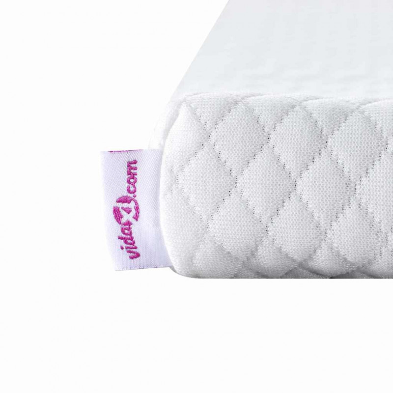 Nakładka na materac Biały 140 x 190 cm Tkanina jacquard