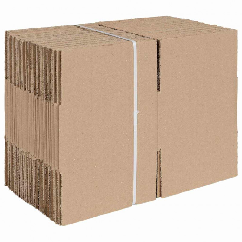Pudełko składane 50 pcs Naturalny 15 x 15 x 8 cm Tektura