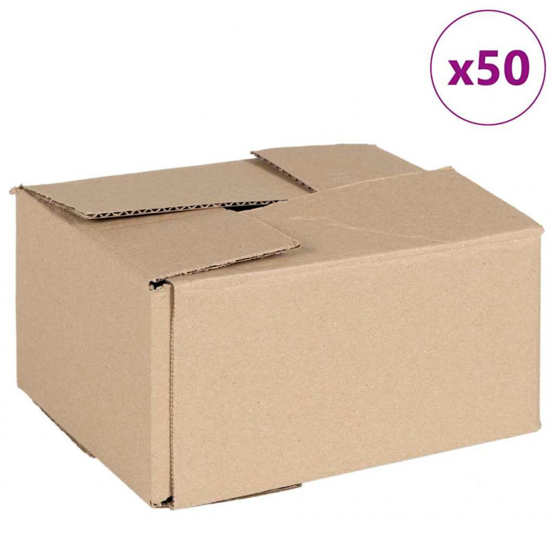Pudełko składane 50 pcs Naturalny 20 x 15 x 10 cm Tektura