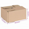Pudełko składane 50 pcs Naturalny 20 x 15 x 10 cm Tektura