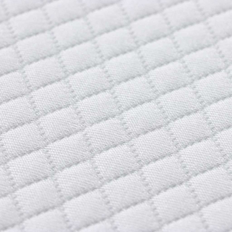 Nakładka na materac Biały 140 x 200 cm Tkanina jacquard
