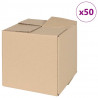 Pudełko składane 50 pcs Naturalny 20 x 20 x 20 cm Tektura