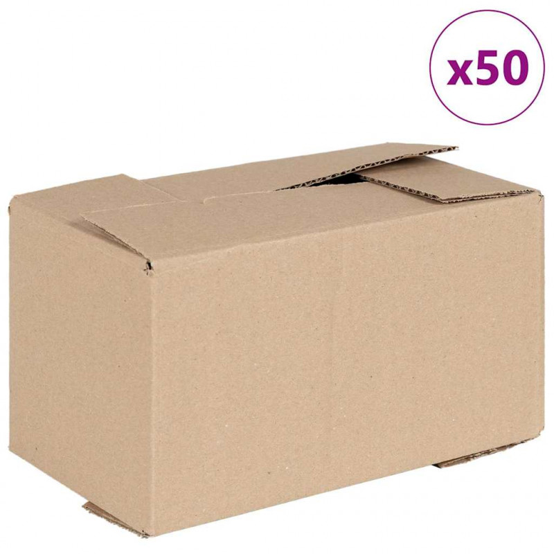Pudełko składane 50 pcs Naturalny 24 x 13 x 13 cm Tektura
