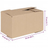 Pudełko składane 50 pcs Naturalny 24 x 13 x 13 cm Tektura