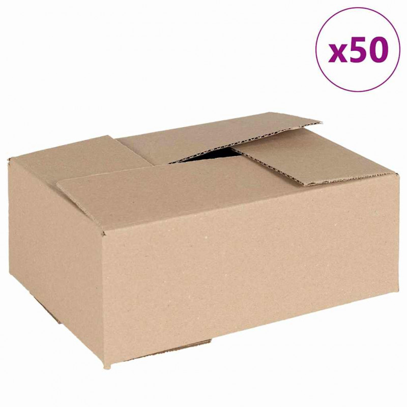 Pudełko składane 50 pcs Naturalny 25 x 17,5 x 10 cm Tektura