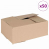 Pudełko składane 50 pcs Naturalny 25 x 17,5 x 10 cm Tektura