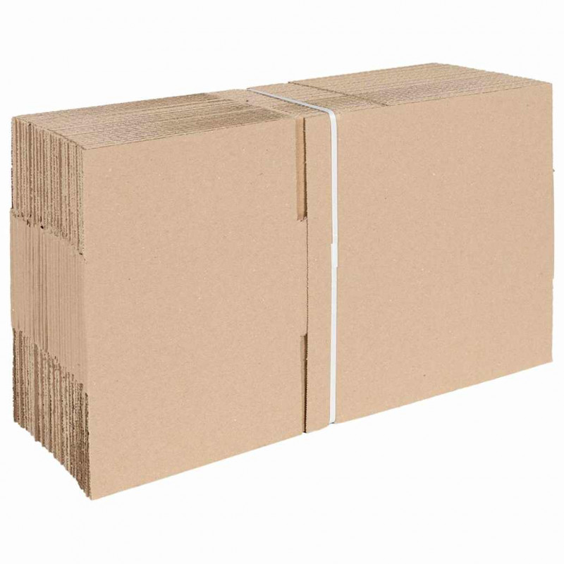 Pudełko składane 50 pcs Naturalny 25 x 17,5 x 10 cm Tektura