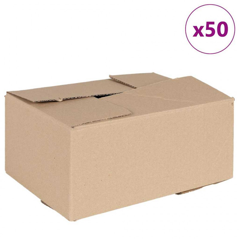 Pudełko składane 50 pcs Naturalny 30 x 21,5 x 14 cm Tektura