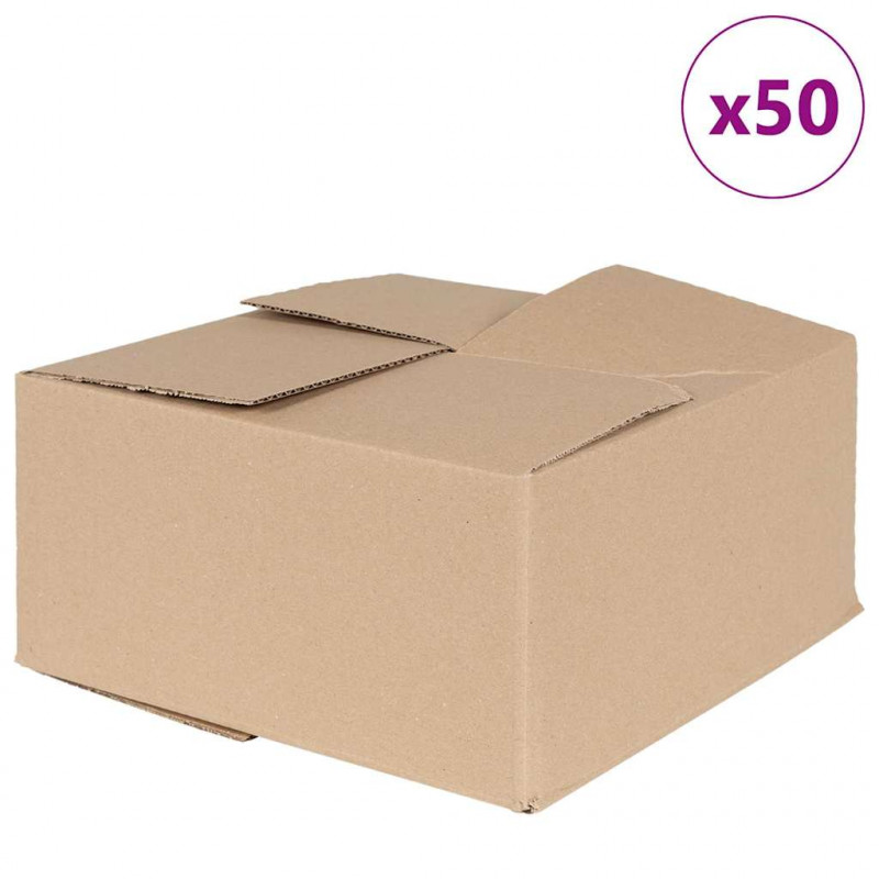 Pudełko składane 50 pcs Naturalny 30 x 30 x 15 cm Tektura