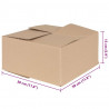 Pudełko składane 50 pcs Naturalny 30 x 30 x 15 cm Tektura