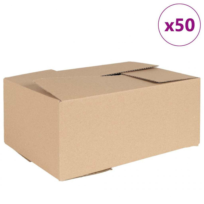 Pudełko składane 50 pcs Naturalny 35 x 24 x 15 cm Tektura