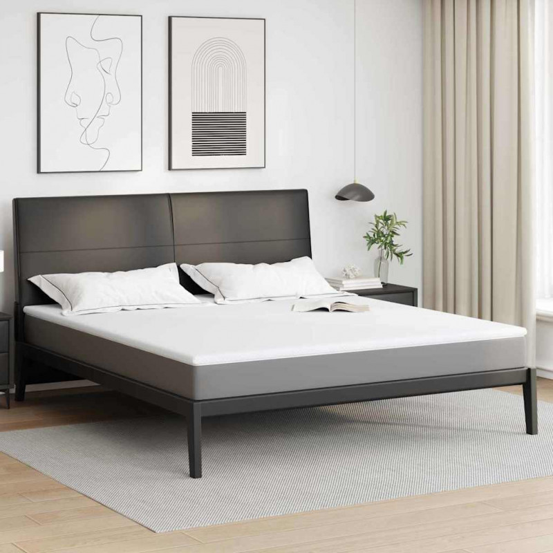 Nakładka na materac Biały 200 x 200 cm Tkanina jacquard