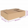 Pudełko składane 50 pcs Naturalny 40 x 30 x 10 cm Tektura